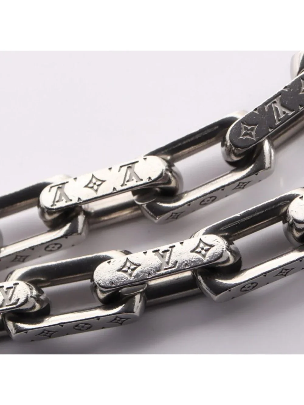 Louis Vuitton Necklace Collier Chain Monogram Stainless Steel